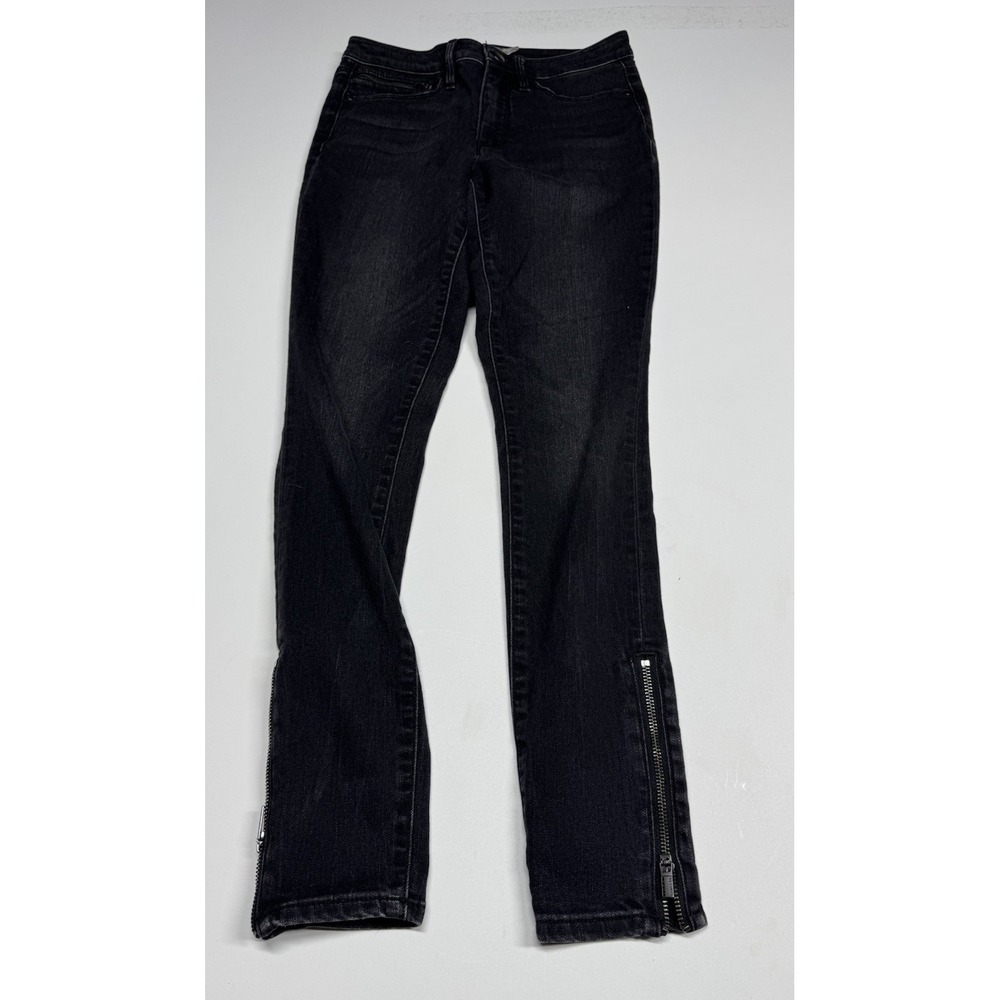Athleta Sculptek Ankle Zip Skinny Jeans In Carbon Wash Womens Size 4